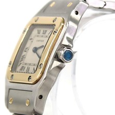 Authentic Cartier Santos Galbe SM Two-tone W20012C4 SSxYG Quartz #260-008-00... 4