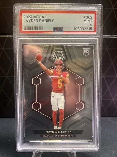2024 Mosaic Jayden Daniels #302 (RC) PSA 9 Washington Commanders