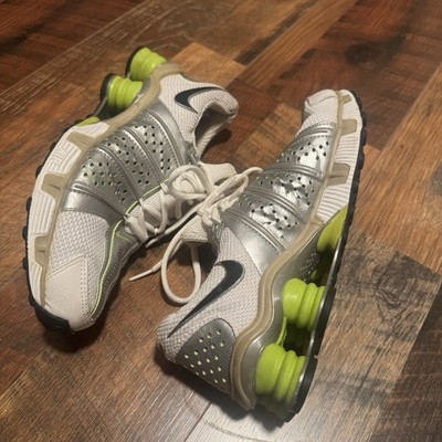 Nike Shox Cognescenti White Silver Lime Green Women s Size 9
