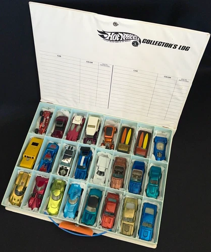 (24) NICE Vintage Hot Wheels Redline Lot w/Case - Camaro MUSTANG Firebird DEORA+