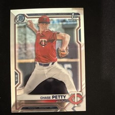 Bowman 2021 Draft Chrome 1st Bowman Rookie Chase Petty #BDC-49 Twins MLB
