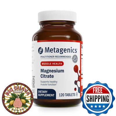 Metagenics Magnesium Citrate, 300mg Magnesium & 60mg Calcium Supplement
