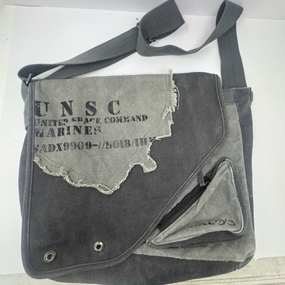 Halo 3 2007 UNSC Microsoft XBOX Gray Limited Edition Canvas Messenger Bag