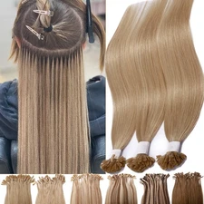 Hot Bondings Nail U Tip Hair Extensions Thick 1G/S Real Remy Human Hair 14~24IN