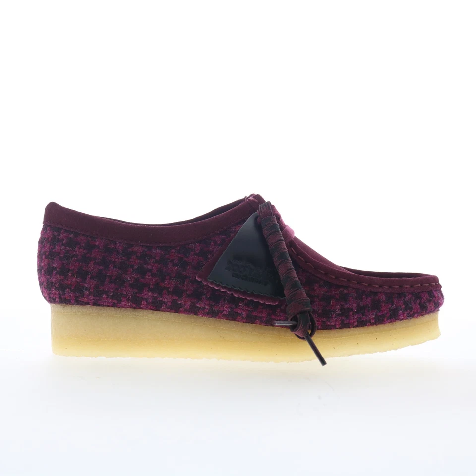 Clarks Wallabee tap pour femmes en suede pourpre - Photo 2/4
