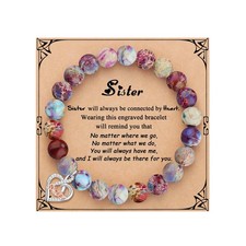 Sister Birthday Gifts, Mothers Day Ideas Gifts for Sister Bracelet, Christmas Un