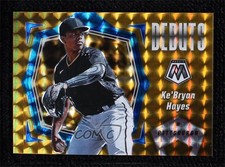 2021 Panini Mosaic Debuts Reactive Blue Prizm 73/99 Ke'Bryan Hayes #PD10 uk2