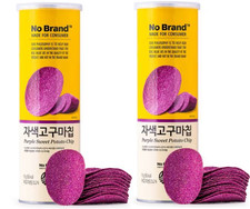 Korean Purple Sweet Potato Chip Crisp Snack 160g No Brand Pack of 2