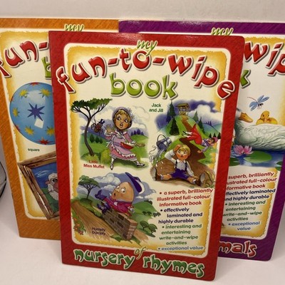 Fun To Learn Wipe Clean Book Letters & Writing - Children Kids Educational Book