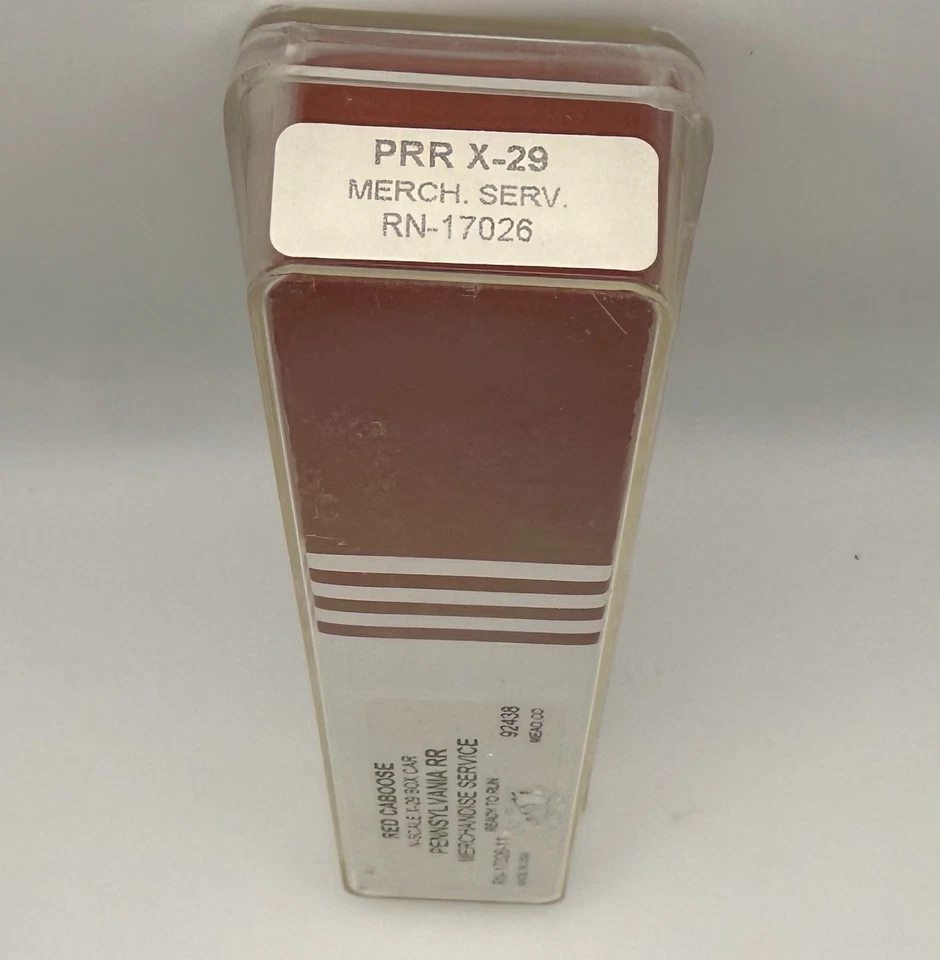 RARE NIOB N RED CABOOSE 17026-11 X-29 BOXCAR MERCHANDISE SERVICE PENNSYLVANIA RR - Image 2 of 4