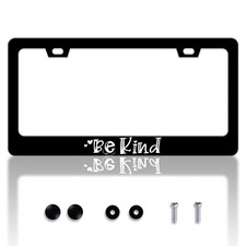 Be Kind License Plate Frame Kindness Personalise Stainless Steel Funny Design...