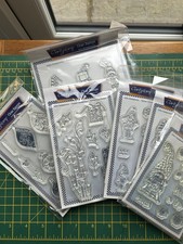 Clarity Stamp Elf/Gonk Christmas Stamp Sets. Presents&Baubles. 6 Stamps. Used.