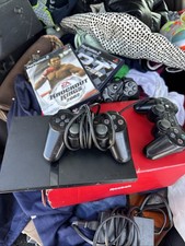 Sony PlayStation 2 - Slim - SCPH-79001 3 Controllers 3 Games Power Cable