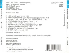 GREG TARDY TRUTH NEW CD