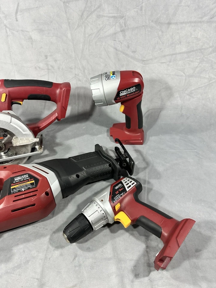Chicago Electric 18V 4-Tool Combo Pack no battery or charger - Image 3 of 4