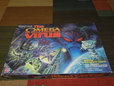 Vintage 1992 The Omega Virus Talking Electronic Board Game 100% Complete -Tested