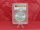 2017 $1 American Silver Eagle PCGS MS70 First Day Of Issue Toning Milk Spots