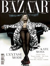 KATE MOSS Edie Campbell ISELIN STEIRO Harper's BAZAAR Magazine France March 2024