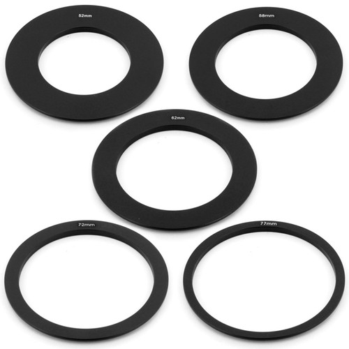 Set adattatore anello metallo 55 mm 58 mm 67 mm 72 mm 77 mm per sistema filtro serie Cokin P - Foto 1 di 1