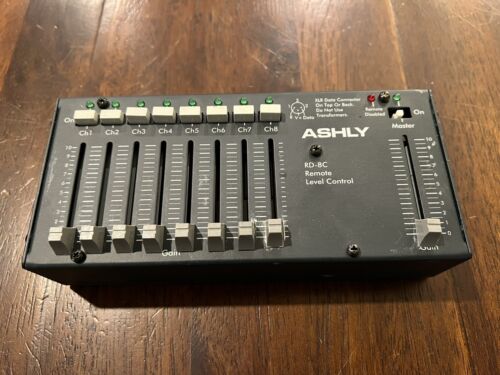 Ashly RD-8C 8 Channel Programmable Remote Fader Controllers DSP Matrix Mixer - Zdjęcie 1 z 4