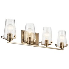 Kichler Alton 34in 4-Light Bath Vanity Champagne Bronze
