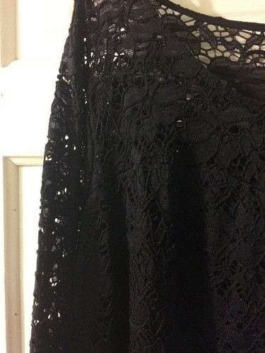 NWOT Jessica London 18/20 black lacy top - Picture 4 of 6