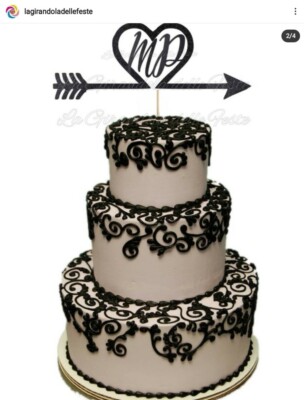 Topper per torta di compleanno in legno personalizzato, decorazione per torta di compleanno con nome ed età, topper per torta in legno personalizzabile - Design 2 - Italia