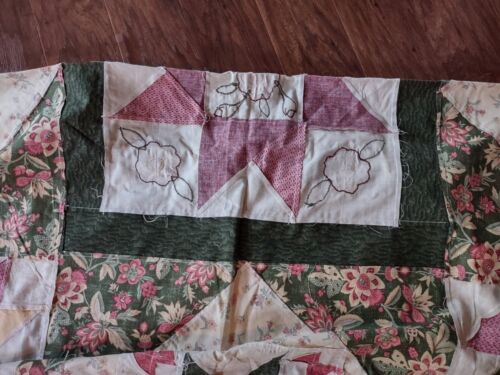 Vintage Amish Quilt Top 88x84 - Picture 15 of 17