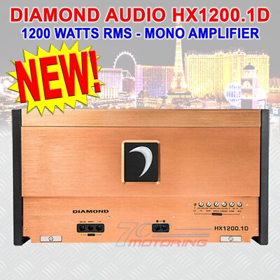 DIAMOND AUDIO HX1200.1D HEX SERIES MONOBLOCK CLASS-D CAR AUDIO
