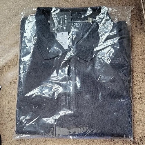  45 NWT Kenneth Cole Slim Fit Zip Placket Polo Mens Shirt XLT XL TALL BRAND NEW