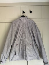 Ladies Jacket Outdoor Grey Size Large Decathlon Detachable Hood . Worn Once