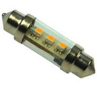 S+H Led-Soffitte 3 Smd Ø10Mmx37Mm Sockel S8 10-30 Volt 12 Volt Ac/Dc 0,9 Watt 50
