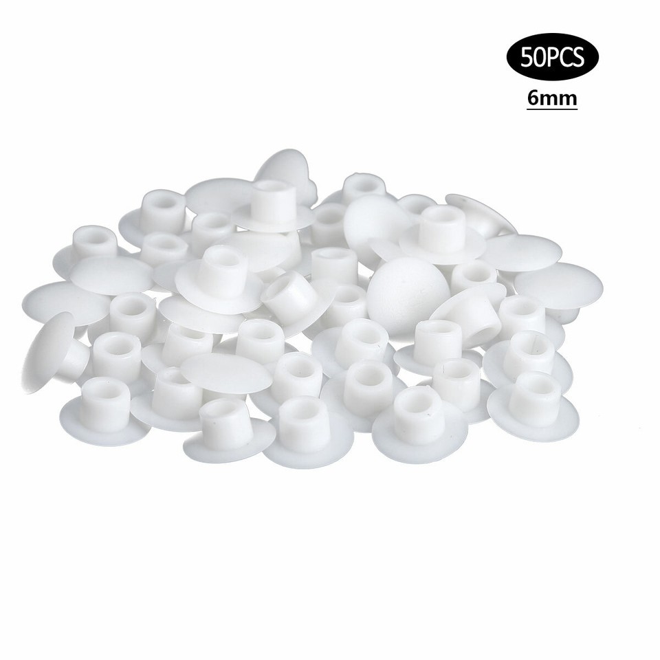 5/16" (8mm) Plastic Hole Plugs, Flush Type Panel Snap In - Foto 7