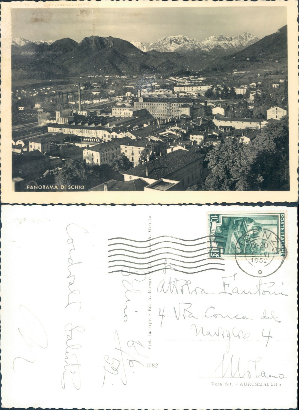 SCHIO BELLA IMMAGINE PANORAMICA DELLA LOCALITA' VENETA-N.60812