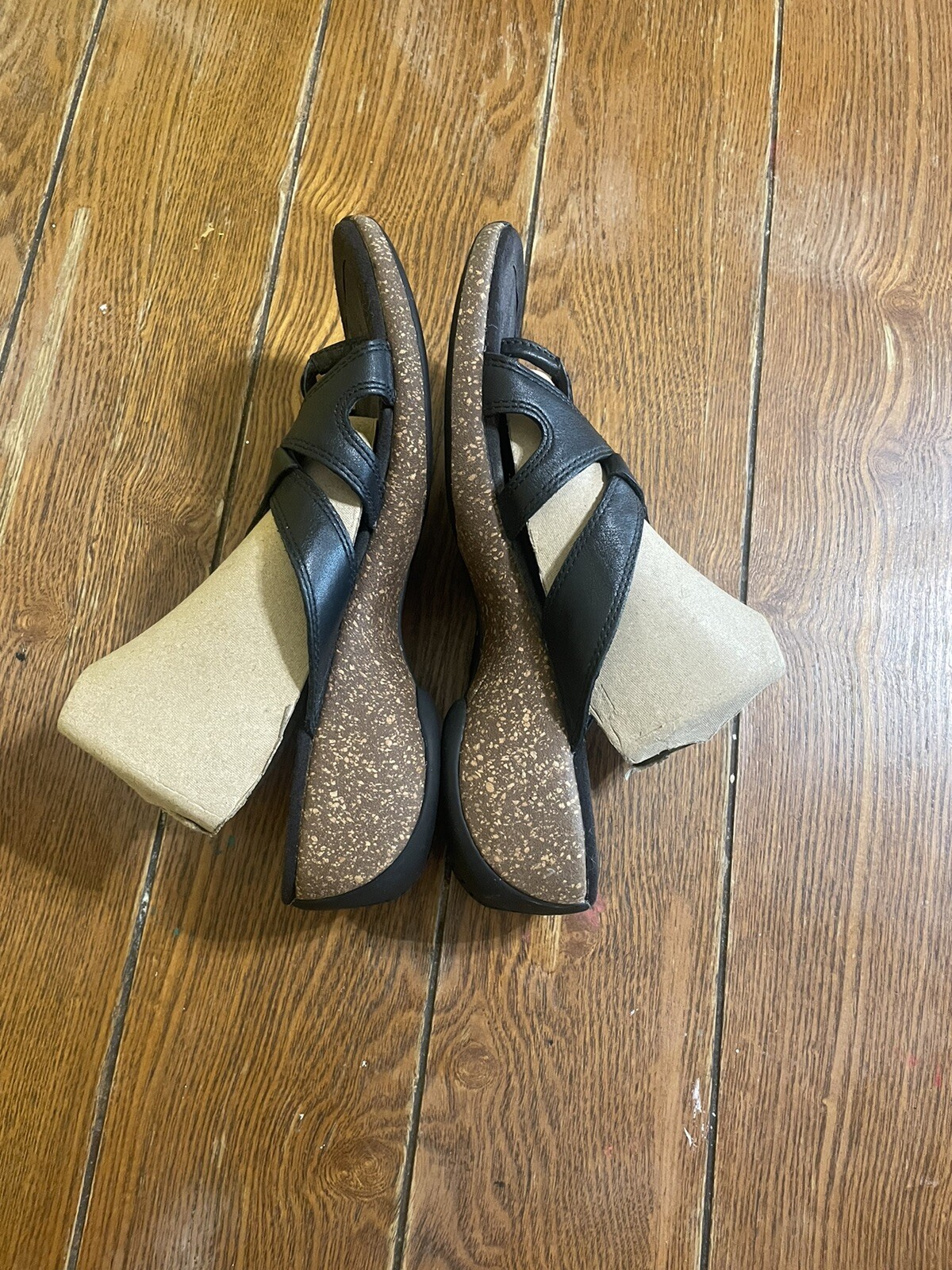 Sandali Merrell da donna meridiana a croce neri in pelle taglia 8