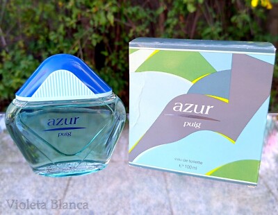Vintage Eau de toilette colonia AZUR de Puig. 100 ml. Años 90's. NUEVA / NEW