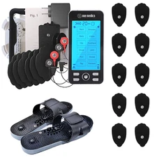 Tens Unit Pulse Massager Rechargeable Muscle Stimulator Full Body Pain Therapy 