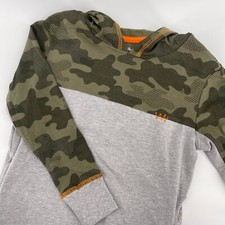 Tommy Bahama Camo Hoodie Long Sleeve Pullover Top Kids Size S 5/6 