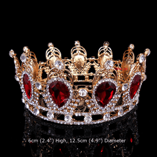 87 Estilos Cristal Rojo Reina Princesa Tiara Corona Boda Princesa Para Mujer - Imagen 105 de 305