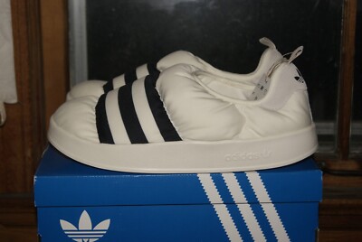 Adidas Puffylette ( GY1593 ) Sz 10 or 12 Black Off White