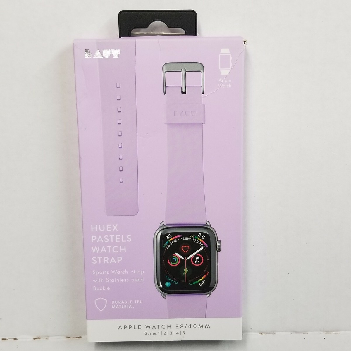 LAUT Apple Watch Strap 38mm 40mm Pastel Purple New NIB UK