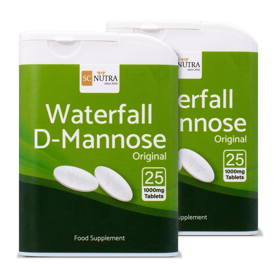 Comprimidos Waterfall D-Manosa 1000 mg | Soporte para infecciones urinarias y cistitis | Máxima pureza Foto 4 de 4