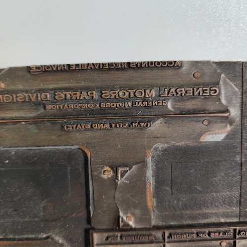 The General Motors Company Vintage Printing Letterpress Printers Block - Picture 13 of 14