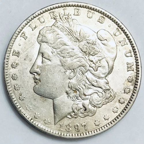 1897-O Morgan Silver Dollar AU Details
