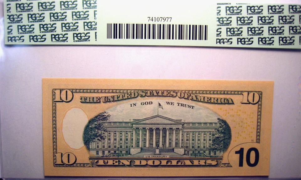 2004 $10 FEDERAL RESERVE STAR NOTE Fr.#2040-F* GEM NEW PCGS 65PPQ LOW SERIAL # - Image 2 of 4