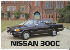 Nissan 300C 1984-1987 UK Market Sales Brochure Saloon & Estate Cedric