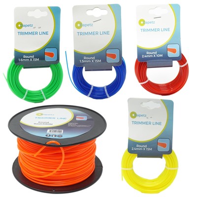 Nylon Strimmer Line, Cord Wire 1.25mm - 3mm x 10M - 90M Universal Grass ...