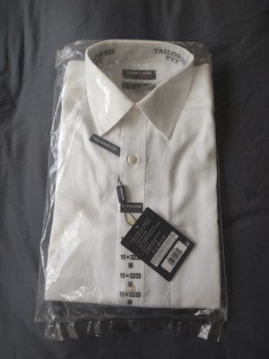 Kirkland Signature Men's Tailored Fit Dress Shirt White 15-32 NWT | eBay