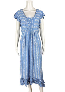 april blue dress Blue Marble April Ostrich Feather Midi Dress | Luxury Dresses