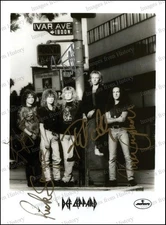 8x10 Print Def Leppard an English Rock Band Formed in Sheffield in 1977 Signed